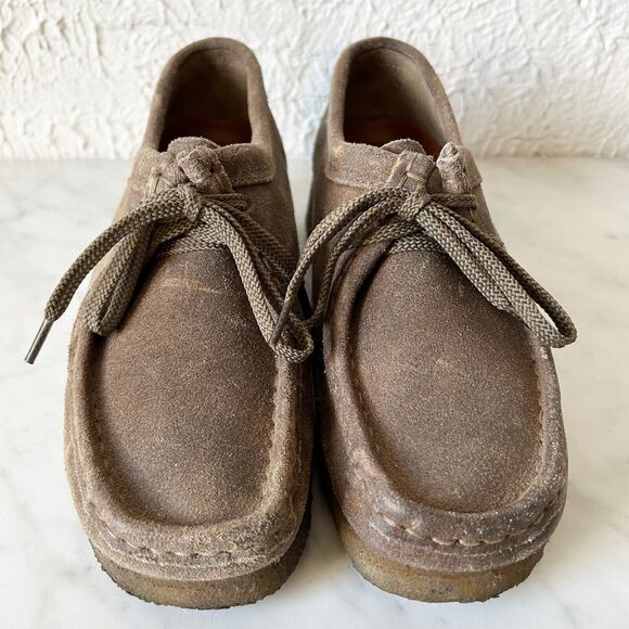 Vintage Clarks Original Wallabees Suede Leather Crepe Sole - Womens' Size 7 - Picture 3 of 8